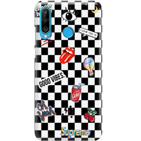 ETUI CLEAR NA TELEFON HUAWEI P30 LITE GOOD VIBES