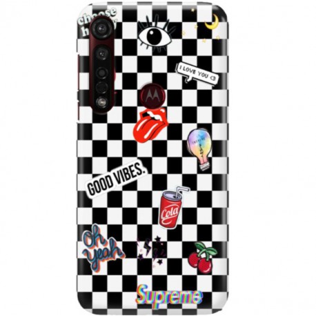 ETUI CLEAR NA TELEFON MOTOROLA MOTO G8 PLUS GOOD VIBES