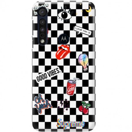 ETUI CLEAR NA TELEFON MOTOROLA MOTO ONE MACRO GOOD VIBES