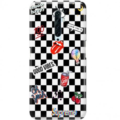 ETUI CLEAR NA TELEFON OPPO RENO 2 GOOD VIBES