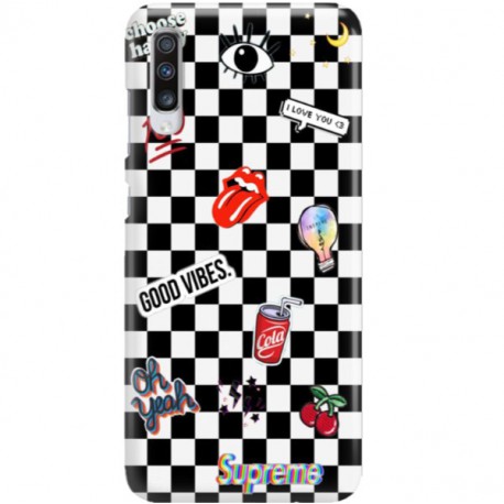 ETUI CLEAR NA TELEFON SAMSUNG GALAXY A70 GOOD VIBES