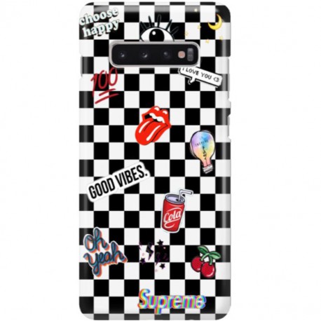 ETUI CLEAR NA TELEFON SAMSUNG GALAXY S10 PLUS GOOD VIBES