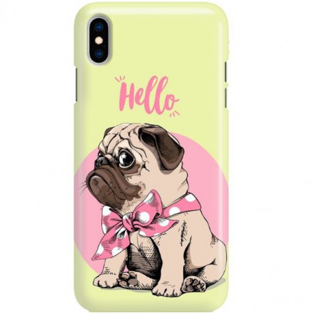 ETUI CLEAR NA TELEFON APPLE IPHONE X / XS HELLO MOPS