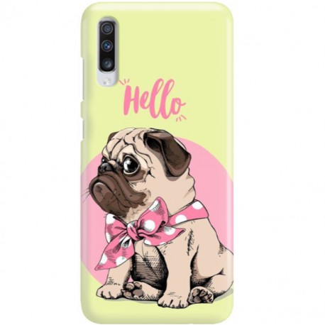 ETUI CLEAR NA TELEFON SAMSUNG GALAXY A70 HELLO MOPS