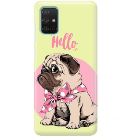 ETUI CLEAR NA TELEFON SAMSUNG GALAXY A71 HELLO MOPS