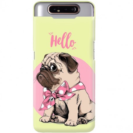 ETUI CLEAR NA TELEFON SAMSUNG GALAXY A80 HELLO MOPS