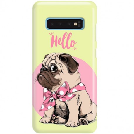 ETUI CLEAR NA TELEFON SAMSUNG GALAXY S10 HELLO MOPS