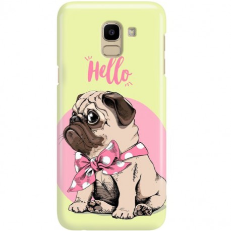 ETUI CLEAR NA TELEFON SAMSUNG GALAXY J6 2018 HELLO MOPS