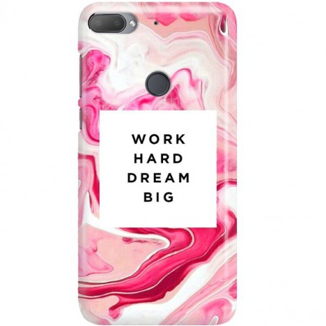 ETUI CLEAR NA TELEFON HTC DESIRE 12 PLUS MARBLE WALLPAPER