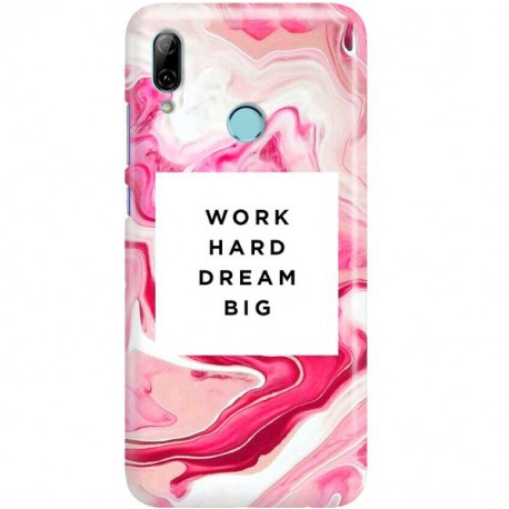 ETUI CLEAR NA TELEFON HUAWEI P SMART 2019 MARBLE WALLPAPER