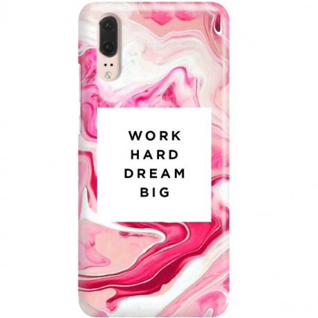 ETUI CLEAR NA TELEFON HUAWEI P20 MARBLE WALLPAPER