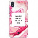 ETUI CLEAR NA TELEFON LG K20 MARBLE WALLPAPER
