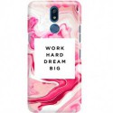 ETUI CLEAR NA TELEFON LG K40 MARBLE WALLPAPER