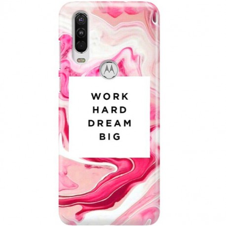 ETUI CLEAR NA TELEFON MOTOROLA MOTO ONE ACTION MARBLE WALLPAPER