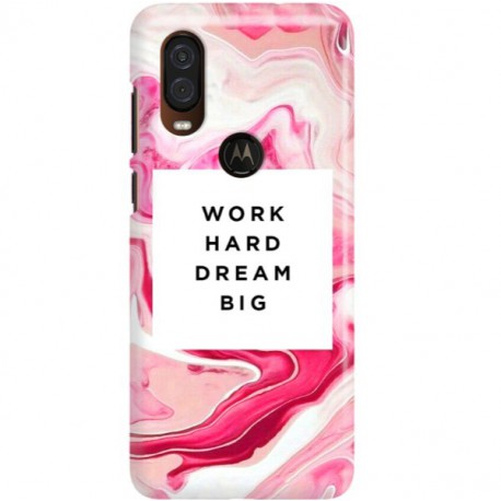 ETUI CLEAR NA TELEFON MOTOROLA MOTO ONE VISION MARBLE WALLPAPER