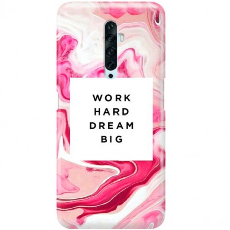 ETUI CLEAR NA TELEFON OPPO RENO 2 MARBLE WALLPAPER