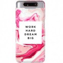 ETUI CLEAR NA TELEFON SAMSUNG GALAXY A80 MARBLE WALLPAPER