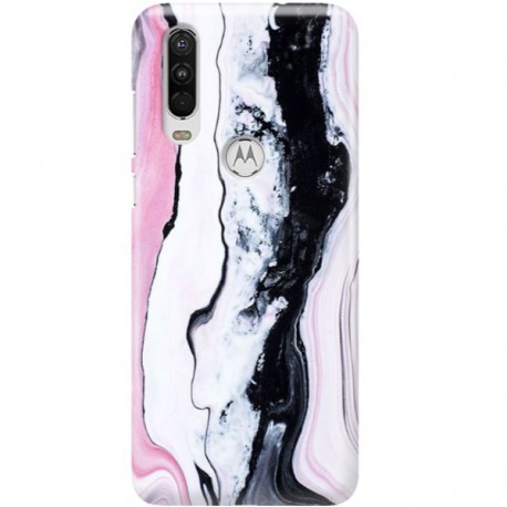 ETUI CLEAR NA TELEFON MOTOROLA MOTO ONE ACTION MARMUROWA TEKSTURA
