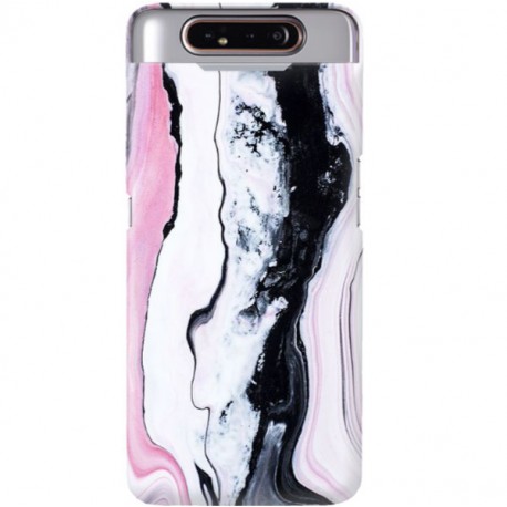 ETUI CLEAR NA TELEFON SAMSUNG GALAXY A80 MARMUROWA TEKSTURA
