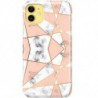 ETUI CLEAR NA TELEFON APPLE IPHONE 11 MARMUROWE TRÓJKĄTY