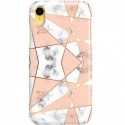 ETUI CLEAR NA TELEFON APPLE IPHONE XR MARMUROWE TRÓJKĄTY