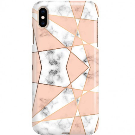 ETUI CLEAR NA TELEFON APPLE IPHONE XS MAX MARMUROWE TRÓJKĄTY
