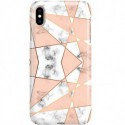 ETUI CLEAR NA TELEFON APPLE IPHONE XS MAX MARMUROWE TRÓJKĄTY