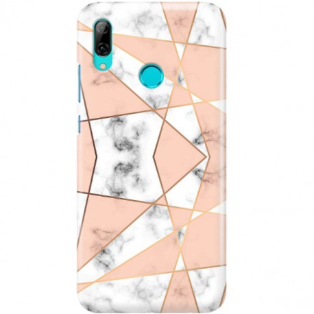 ETUI CLEAR NA TELEFON HUAWEI Y7 2019 MARMUROWE TRÓJKĄTY