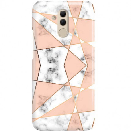 ETUI CLEAR NA TELEFON HUAWEI MATE 20 LITE MARMUROWE TRÓJKĄTY