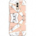 ETUI CLEAR NA TELEFON HUAWEI MATE 20 LITE MARMUROWE TRÓJKĄTY