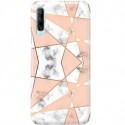 ETUI CLEAR NA TELEFON HUAWEI P SMART PRO / HONOR Y9S MARMUROWE TRÓJKĄTY