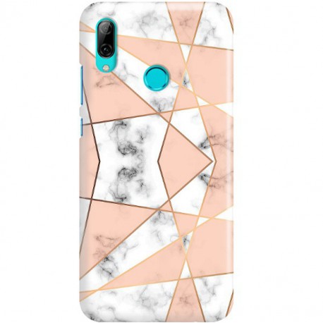 ETUI CLEAR NA TELEFON HUAWEI P SMART Z / HONOR 9X MARMUROWE TRÓJKĄTY
