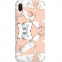 ETUI CLEAR NA TELEFON HUAWEI P20 LITE MARMUROWE TRÓJKĄTY