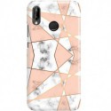 ETUI CLEAR NA TELEFON HUAWEI P20 LITE 2019 / NOVA 5I MARMUROWE TRÓJKĄTY