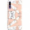 ETUI CLEAR NA TELEFON HUAWEI P20 PRO MARMUROWE TRÓJKĄTY