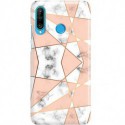 ETUI CLEAR NA TELEFON HUAWEI P30 LITE MARMUROWE TRÓJKĄTY