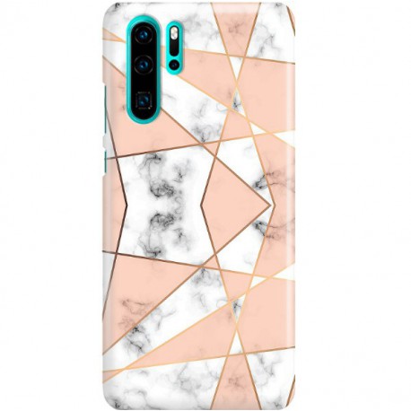 ETUI CLEAR NA TELEFON HUAWEI P30 PRO MARMUROWE TRÓJKĄTY