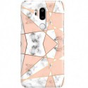 ETUI CLEAR NA TELEFON LG G7 MARMUROWE TRÓJKĄTY