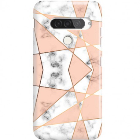 ETUI CLEAR NA TELEFON LG G8S / G8S THINQ MARMUROWE TRÓJKĄTY