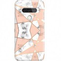 ETUI CLEAR NA TELEFON LG G8S / G8S THINQ MARMUROWE TRÓJKĄTY