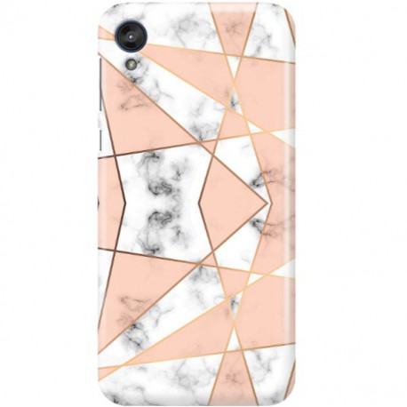 ETUI CLEAR NA TELEFON MOTOROLA MOTO E6 PLUS MARMUROWE TRÓJKĄTY