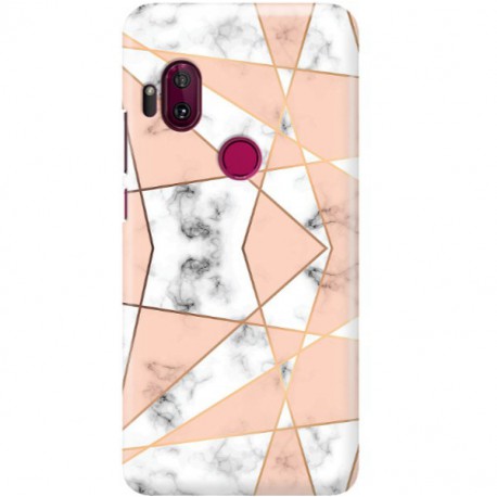 ETUI CLEAR NA TELEFON MOTOROLA ONE HYPER MARMUROWE TRÓJKĄTY