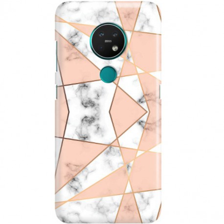 ETUI CLEAR NA TELEFON NOKIA 6.2 / 7.2 MARMUROWE TRÓJKĄTY