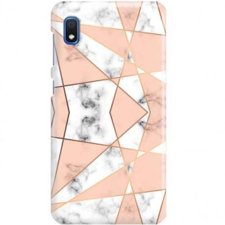 ETUI CLEAR NA TELEFON SAMSUNG GALAXY A10 MARMUROWE TRÓJKĄTY
