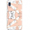 ETUI CLEAR NA TELEFON SAMSUNG GALAXY A10 MARMUROWE TRÓJKĄTY