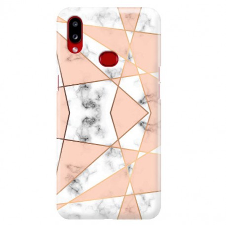 ETUI CLEAR NA TELEFON SAMSUNG GALAXY A10S MARMUROWE TRÓJKĄTY