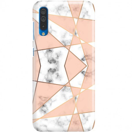 ETUI CLEAR NA TELEFON SAMSUNG GALAXY A50 MARMUROWE TRÓJKĄTY