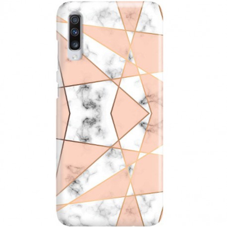ETUI CLEAR NA TELEFON SAMSUNG GALAXY A70 MARMUROWE TRÓJKĄTY