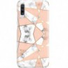 ETUI CLEAR NA TELEFON SAMSUNG GALAXY A70 MARMUROWE TRÓJKĄTY