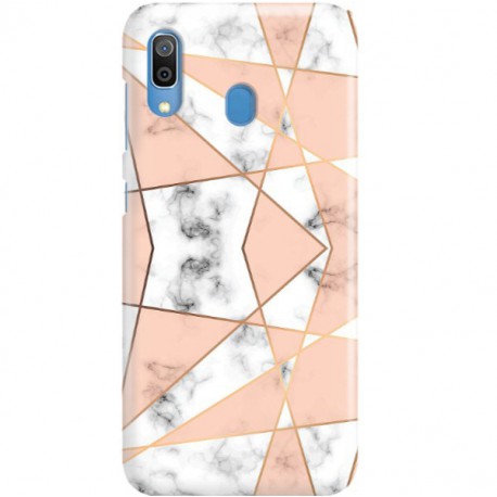 ETUI CLEAR NA TELEFON SAMSUNG GALAXY A30 MARMUROWE TRÓJKĄTY